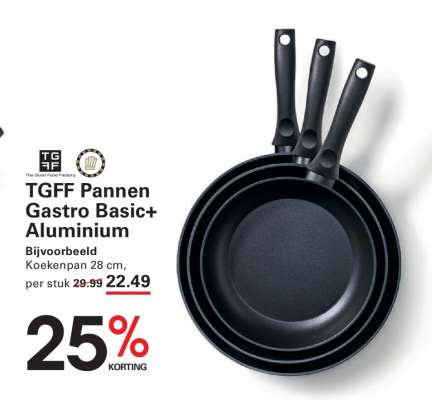 TGFF Pannen Gastro Basic+ Aluminium