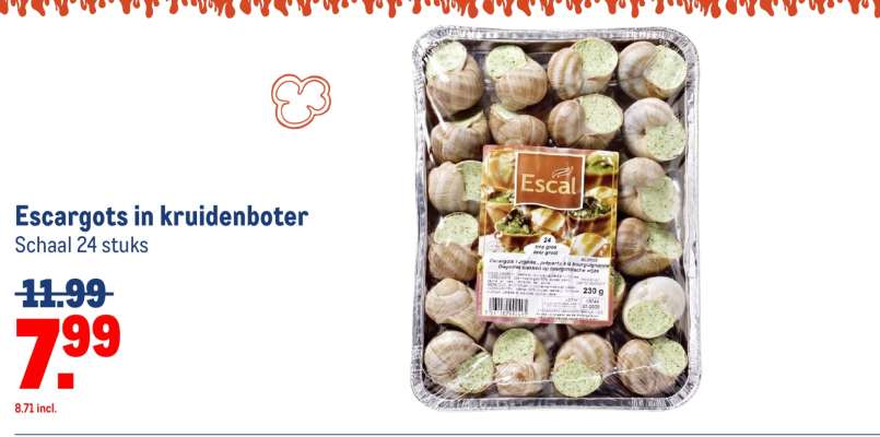 Escargots in kruidenboter