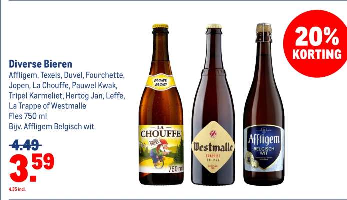 Diverse bieren