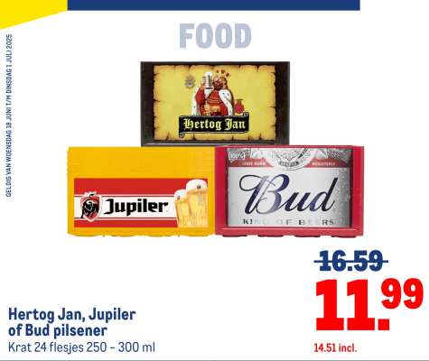Hertog Jan, Jupiler of Bud pilsener
