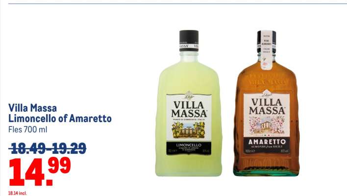 Villa Massa Limoncello or Amaretto