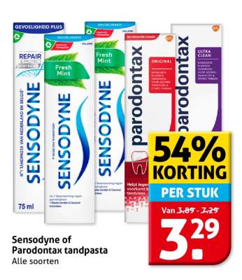 Sensodyne of Parodontax tandpasta