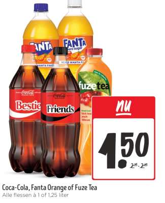Coca-Cola, Fanta Orange of Fuze Tea