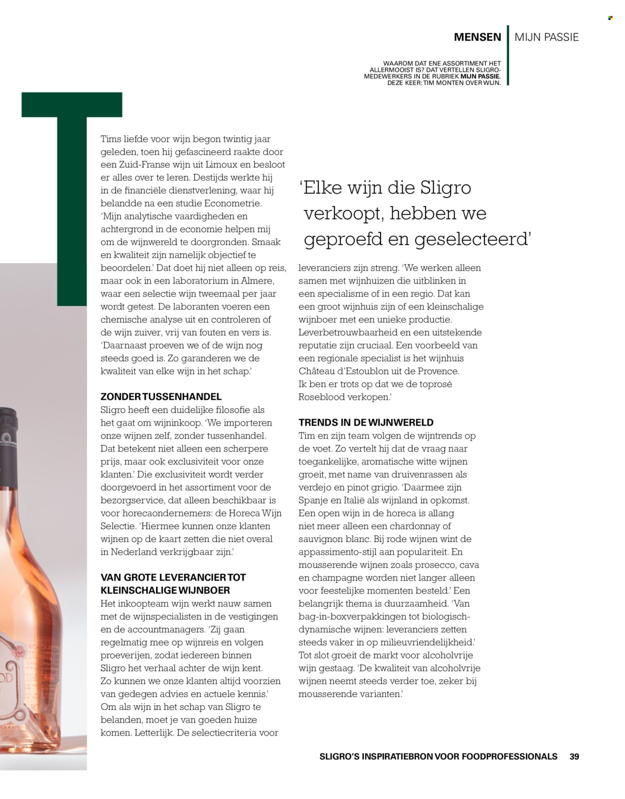 Sligro-aanbieding. Pagina 39