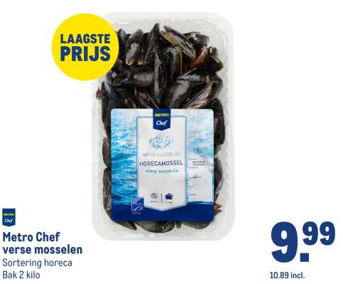 Metro Chef verse mosselen