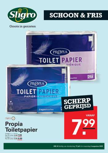 Sligro-aanbieding - 17-7-2025 - 4-8-2025.