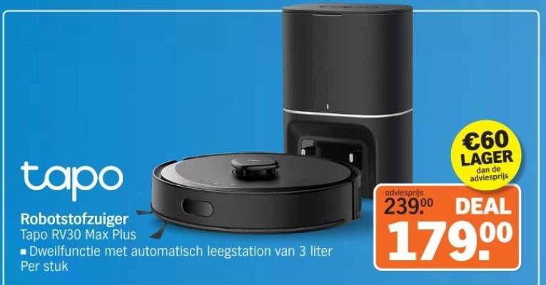 Robotstofzuiger Tapo RV30 Max Plus