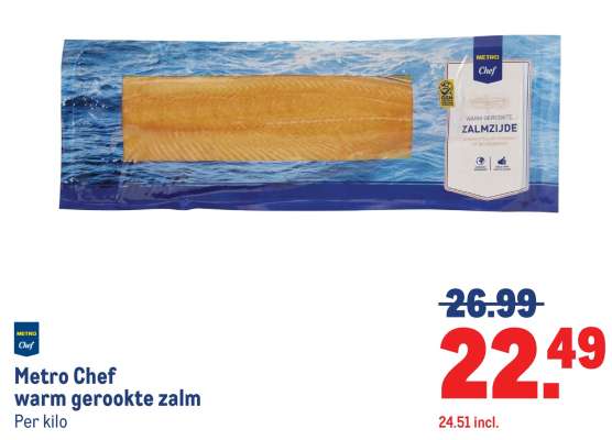 Metro Chef warm gerookte zalm