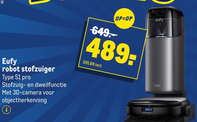 Eufy robot stofzuiger