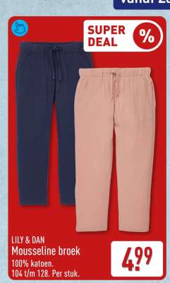 LILY & DAN Mousseline broek