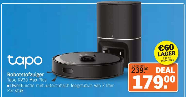Robotstofzuiger Tapo RV30 Max Plus
