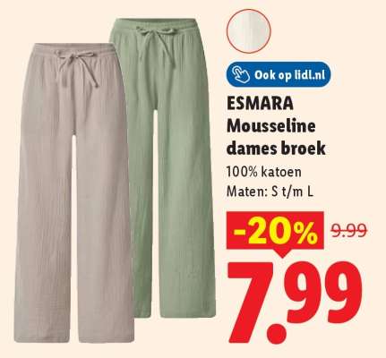 ESMARA Mousseline dames broek