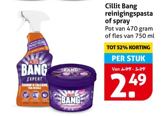Cillit Bang reinigingspasta of spray