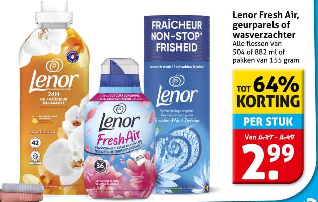 Lenor Fresh Air, geurparels of wasverzachter