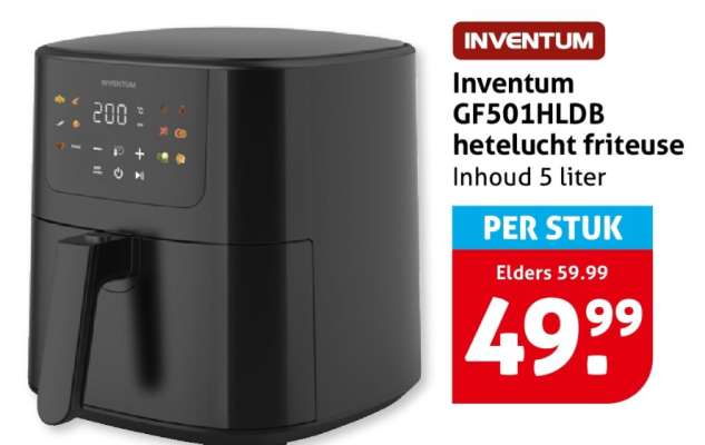 Inventum GF501HLDB hetelucht friteuse