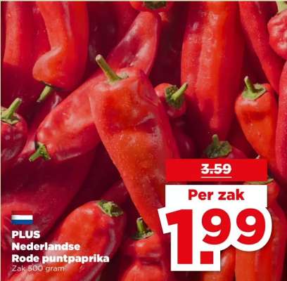 PLUS Nederlandse Rode puntpaprika