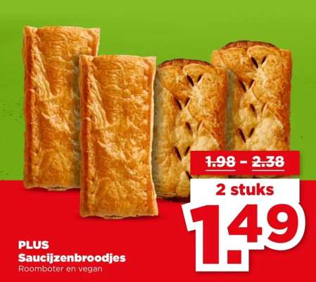 PLUS Saucijzenbroodjes
