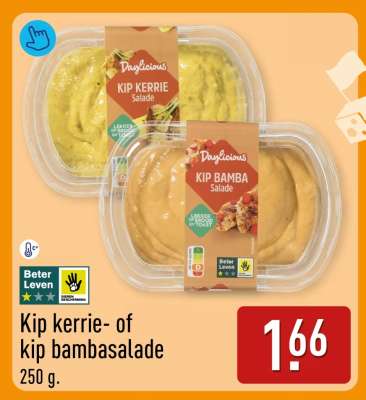 Kip kerrie- of kip bambasalade