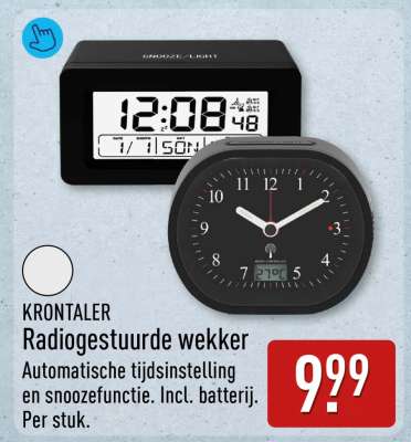KRONTALER Radiogestuurde wekker