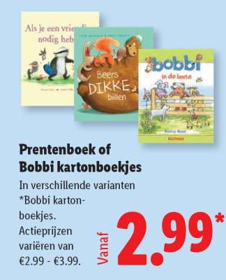Prentenboek of Bobbi kartonboekjes