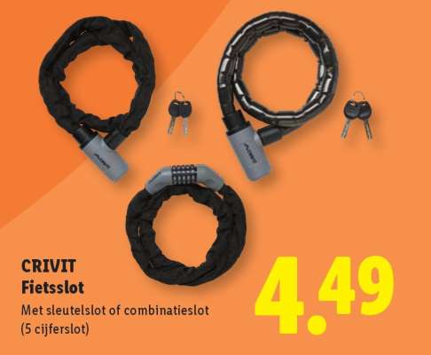CRIVIT Fietsslot