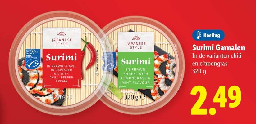 Surimi Garnalen