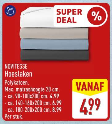 NOVITESSE Hoeslaken