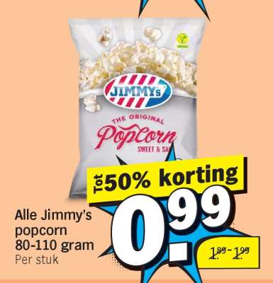 Alle Jimmy’s popcorn