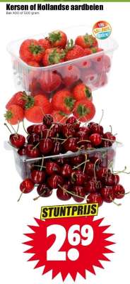 Kersen of Hollandse aardbeien