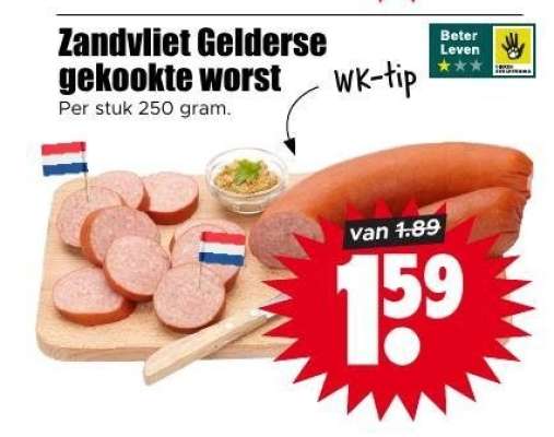 Zandvliet Gelderse gekookte worst