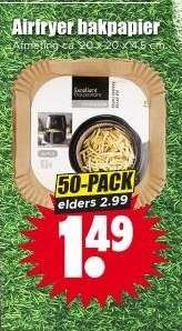 Airfryer bakpapier