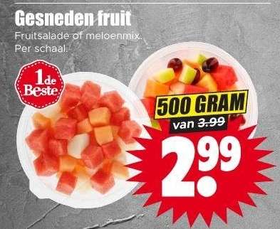 Gesneden fruit