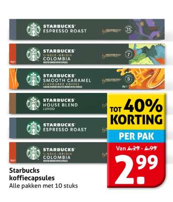 Starbucks koffiecapsules