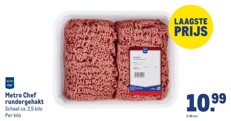 Metro Chef rundergehakt