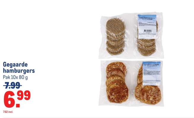 Gegaarde Hamburgers