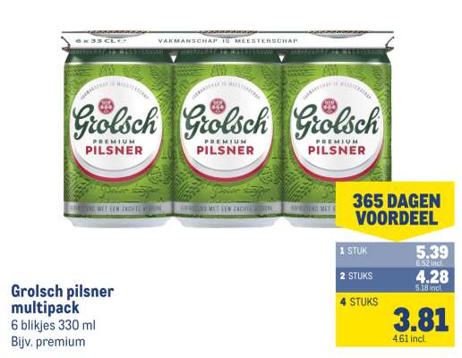 Grolsch pilsner multipack