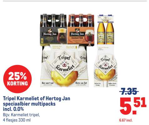 Tripel Karmeliet of Hertog Jan speciaalbier multipacks
