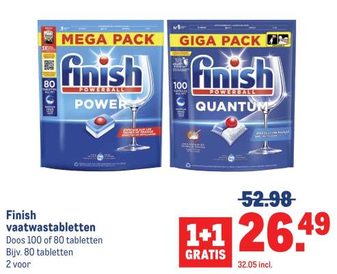 Finish vaatwastabletten