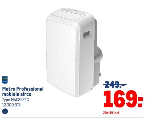 Metro Professional mobiele airco