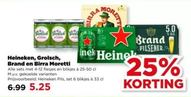 Heineken, Grolsch, Brand en Birra Moretti
