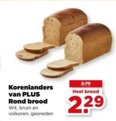 Korenlanders van PLUS Rond brood