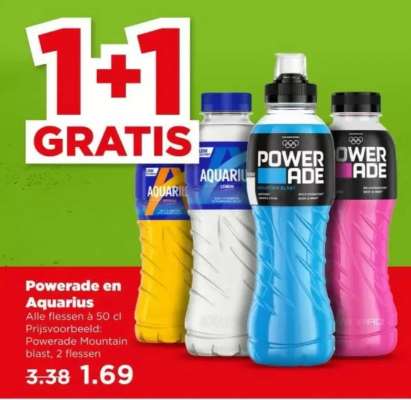 Powerade en Aquarius