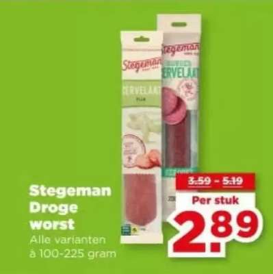 Stegeman droge worst