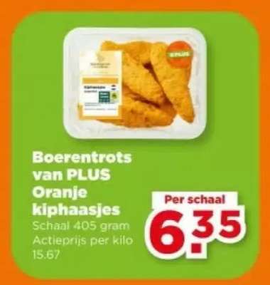 Boerentrots van PLUS Oranje kiphaasjes