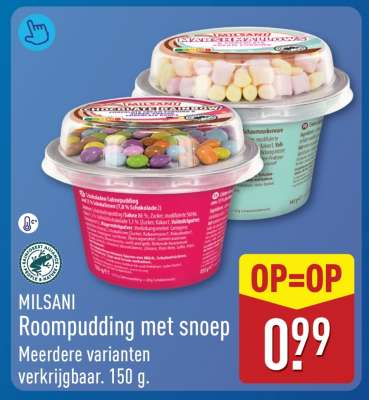 MILSANI Roompudding met snoep