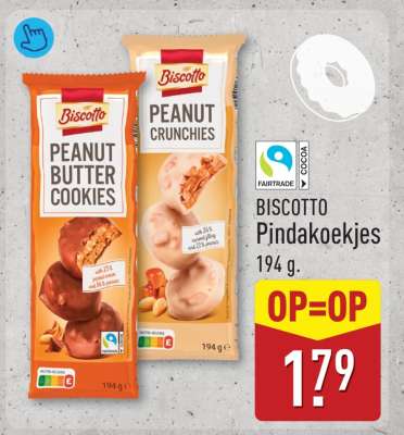 Biscotto Pindakoekjes