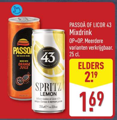 Passoã of Licor 43 Mixdrink