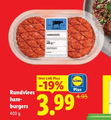 Rundvlees hamburgers