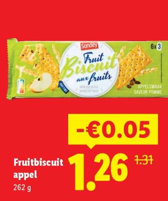 Fruitbiscuit appel