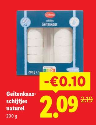 Geitenkaas-schijfjes naturel